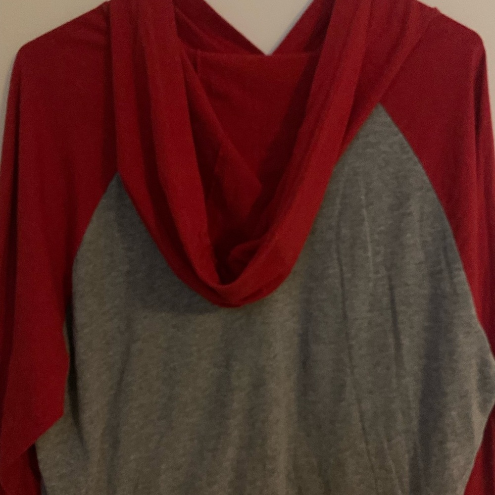 Russell Athletic Long Sleeve Hooded Tee Shirt - Picture 2 of 4